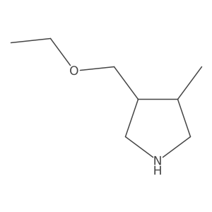 3-(Ethoxymethyl)-4-methylpyrrolidine Structure