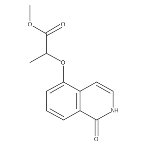 Methyl 2-[(1-oxo-1,2-dihydroisoquinolin-5-yl)oxy]propanoate结构式