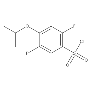 2,5-Difluoro-4-(propan-2-yloxy)benzene-1-sulfonyl chloride Structure