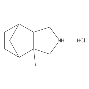 rac-(1R,2R,6S,7S)-2-methyl-4-azatricyclo[5.2.1.0,2,6]decane hydrochloride结构式