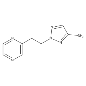 2-[2-(pyrazin-2-yl)ethyl]-2H-1,2,3-triazol-4-amine Structure