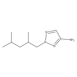 2-(2,4-dimethylpentyl)-2H-1,2,3-triazol-4-amine Structure