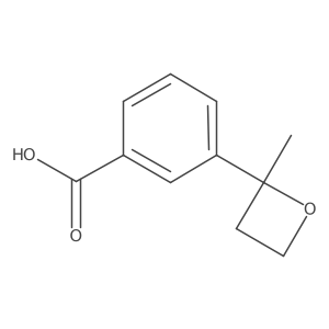 3-(2-Methyloxetan-2-yl)benzoic acid结构式