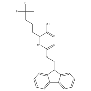 2-({[(9H-fluoren-9-yl)methoxy]carbonyl}amino)-6,6-difluoroheptanoic acid Structure