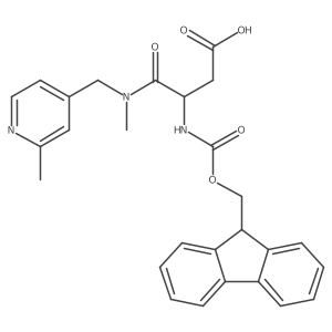 3-({[(9H-fluoren-9-yl)methoxy]carbonyl}amino)-3-{methyl[(2-methylpyridin-4-yl)methyl]carbamoyl}propanoic acid Structure