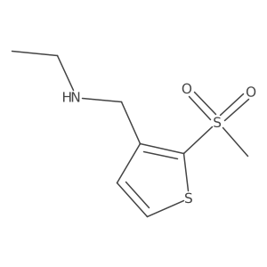 Ethyl[(2-methanesulfonylthiophen-3-yl)methyl]amine Structure