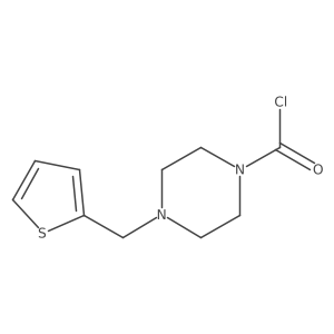 4-(Thiophen-2-ylmethyl)piperazine-1-carbonyl chloride结构式