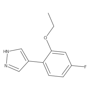 4-(2-ethoxy-4-fluorophenyl)-1H-pyrazole Structure