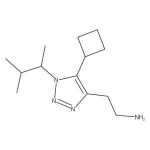 2-[5-cyclobutyl-1-(3-methylbutan-2-yl)-1H-1,2,3-triazol-4-yl]ethan-1-amine Structure