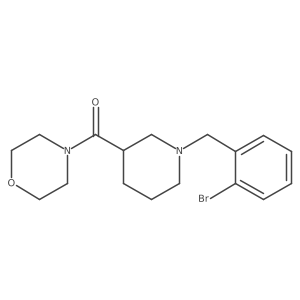 4-{1-[(2-Bromophenyl)methyl]piperidine-3-carbonyl}morpholine结构式