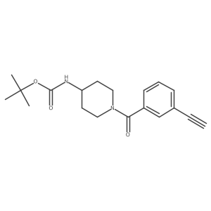 tert-Butyl (1-(3-ethynylbenzoyl)piperidin-4-yl)carbamate Structure