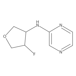 N-(4-fluorooxolan-3-yl)pyrazin-2-amine结构式