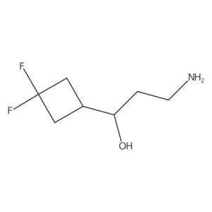 (1S)-3-amino-1-(3,3-difluorocyclobutyl)propan-1-ol Structure