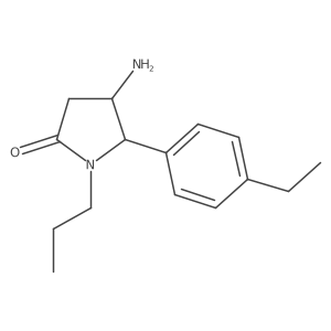 4-Amino-5-(4-ethylphenyl)-1-propylpyrrolidin-2-one结构式