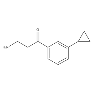 3-Amino-1-(3-cyclopropylphenyl)propan-1-one结构式