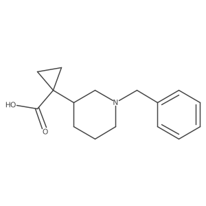 1-(1-Benzylpiperidin-3-yl)cyclopropane-1-carboxylic acid Structure