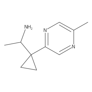 1-[1-(5-Methylpyrazin-2-yl)cyclopropyl]ethan-1-amine结构式