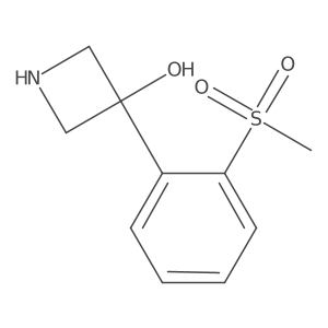 3-(2-Methanesulfonylphenyl)azetidin-3-ol结构式