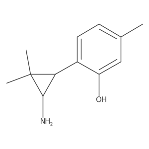 2-(3-Amino-2,2-dimethylcyclopropyl)-5-methylphenol结构式