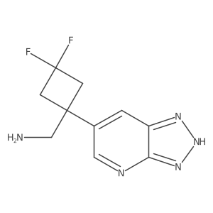 (3,3-difluoro-1-{3H-[1,2,3]triazolo[4,5-b]pyridin-6-yl}cyclobutyl)methanamine结构式