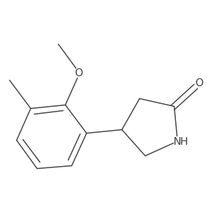 4-(2-Methoxy-3-methylphenyl)pyrrolidin-2-one结构式