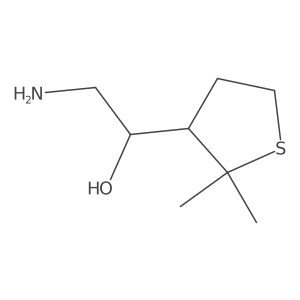 2-Amino-1-(2,2-dimethylthiolan-3-yl)ethan-1-ol Structure