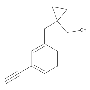 {1-[(3-Ethynylphenyl)methyl]cyclopropyl}methanol Structure