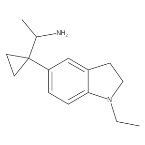 1-[1-(1-ethyl-2,3-dihydro-1H-indol-5-yl)cyclopropyl]ethan-1-amine Structure