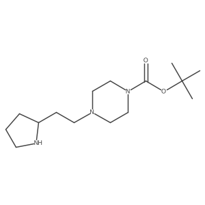 Tert-butyl 4-[2-(pyrrolidin-2-yl)ethyl]piperazine-1-carboxylate Structure
