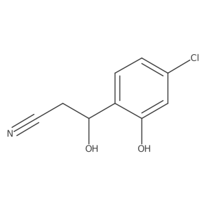 3-(4-Chloro-2-hydroxyphenyl)-3-hydroxypropanenitrile结构式