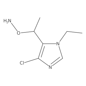 O-[1-(4-chloro-1-ethyl-1H-imidazol-5-yl)ethyl]hydroxylamine结构式
