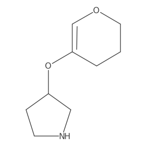 3-(3,4-dihydro-2H-pyran-5-yloxy)pyrrolidine Structure