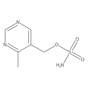 (4-Methylpyrimidin-5-yl)methyl sulfamate结构式