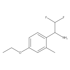 1-(4-Ethoxy-2-methylphenyl)-2,2-difluoroethan-1-amine Structure