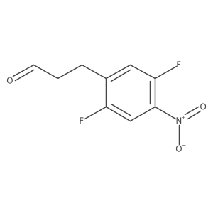 3-(2,5-Difluoro-4-nitrophenyl)propanal结构式