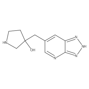 3-({3H-[1,2,3]triazolo[4,5-b]pyridin-6-yl}methyl)pyrrolidin-3-ol Structure