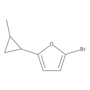 2-Bromo-5-(2-methylcyclopropyl)furan结构式