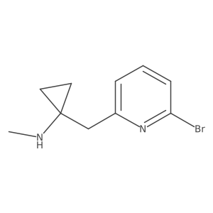 1-[(6-bromopyridin-2-yl)methyl]-N-methylcyclopropan-1-amine Structure