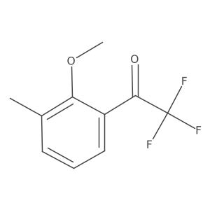 2,2,2-Trifluoro-1-(2-methoxy-3-methylphenyl)ethan-1-one结构式