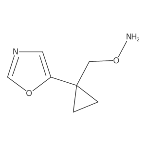 O-{[1-(1,3-oxazol-5-yl)cyclopropyl]methyl}hydroxylamine Structure