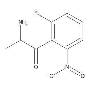 2-Amino-1-(2-fluoro-6-nitrophenyl)propan-1-one Structure