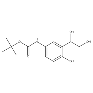 tert-butyl N-[3-(1,2-dihydroxyethyl)-4-hydroxyphenyl]carbamate结构式