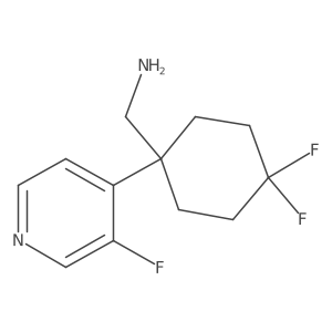 [4,4-Difluoro-1-(3-fluoropyridin-4-yl)cyclohexyl]methanamine Structure