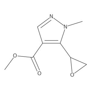 Methyl 1-methyl-5-(oxiran-2-yl)pyrazole-4-carboxylate Structure