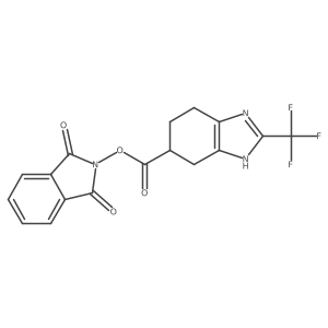 1,3-dioxo-2,3-dihydro-1H-isoindol-2-yl 2-(trifluoromethyl)-4,5,6,7-tetrahydro-1H-1,3-benzodiazole-5-carboxylate Structure