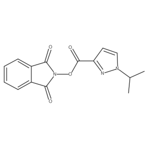 1,3-dioxo-2,3-dihydro-1H-isoindol-2-yl 1-(propan-2-yl)-1H-pyrazole-3-carboxylate结构式