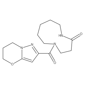 5-(6,7-Dihydro-5H-pyrazolo[5,1-b][1,3]oxazine-2-carbonyl)-1,5-diazecan-2-one Structure