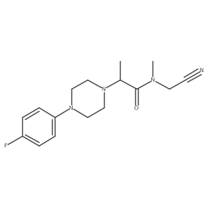 N-(Cyanomethyl)-2-[4-(4-fluorophenyl)piperazin-1-yl]-N-methylpropanamide Structure