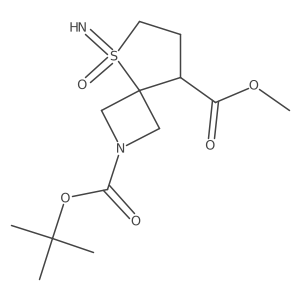 2-O-Tert-butyl 8-O-methyl 5-imino-5-oxo-5lambda6-thia-2-azaspiro[3.4]octane-2,8-dicarboxylate Structure