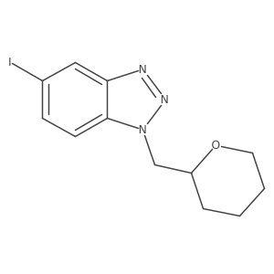 5-iodo-1-[(oxan-2-yl)methyl]-1H-1,2,3-benzotriazole Structure